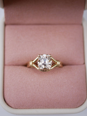 Cushion Lover’s Knot Ring