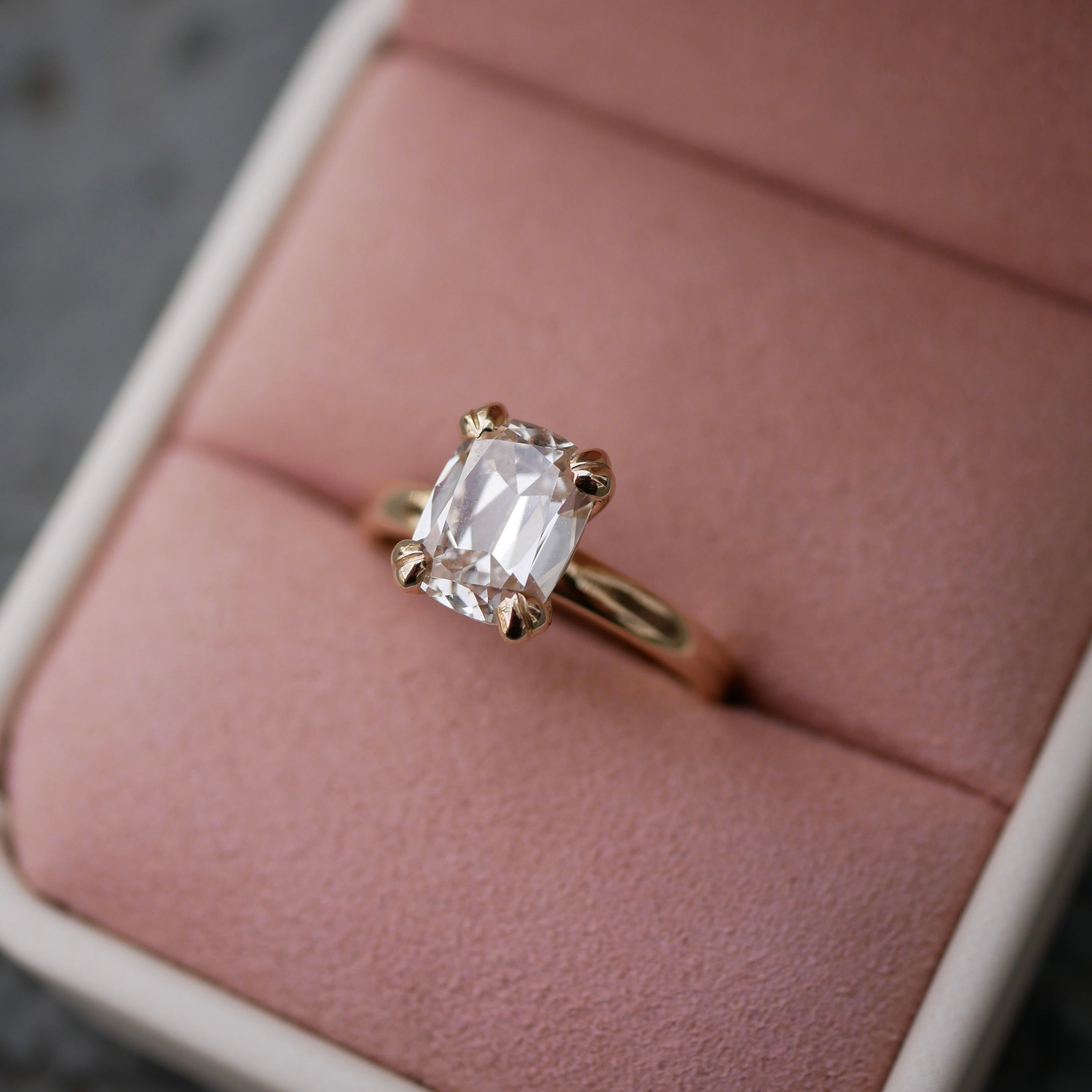 2.03ct Cushion Brilliant<br><b>Emily Warden Designs <b>| Double Prong Cushion Solitiare