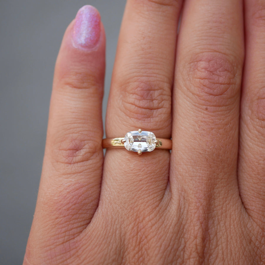 1.04ct Modern Antique Old Mine Cut<br><b> Emily Warden Designs </b>| Horizon Ring