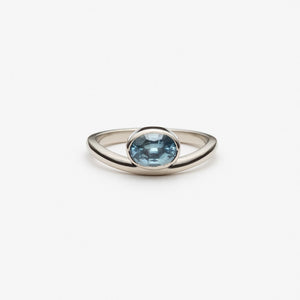 0.91ct Oval Brilliant Sapphire <br><b> Pilar Agueci </b>| Camillia Ring No. 6