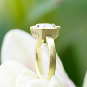 1.04ct Round Brilliant <br><b> Bohemi </b>| Chrysos Engagement Ring