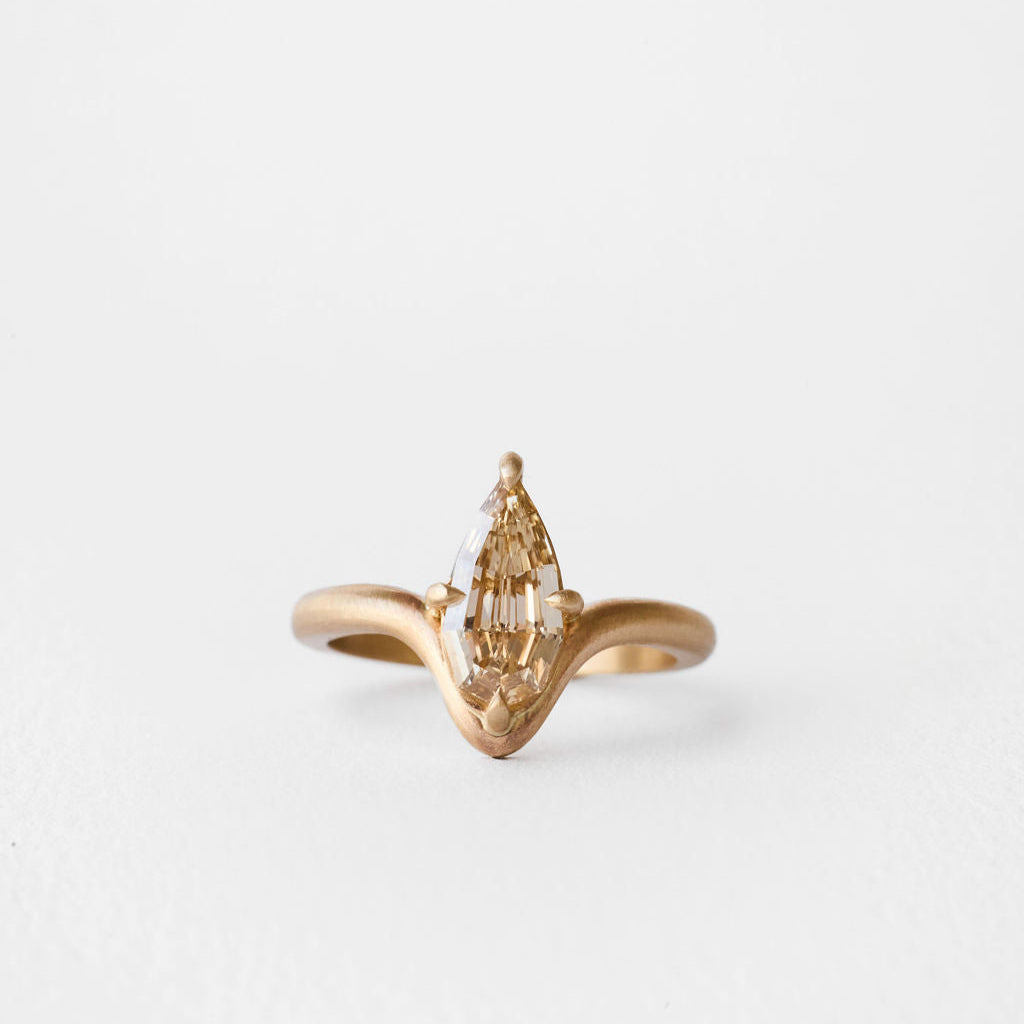 1.28ct Geo Pear Step Cut <br><b> June Rings </b>| Geo Cut Pear Estelle