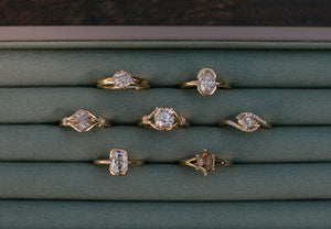 East West Cushion Diamond