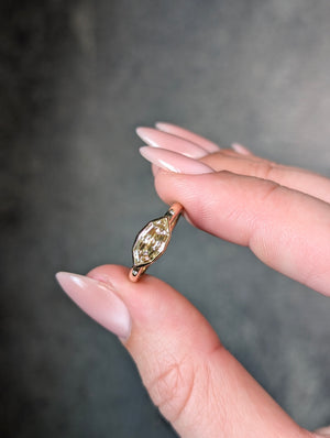 1.06ct Champagne Geo Marquise Step Cut <br> <b>H&F Jewellery</b> | Dune Ring