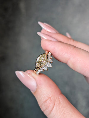 1.06ct Champagne Geo Marquise Step Cut <br> <b>H&F Jewellery</b> | Dune Ring