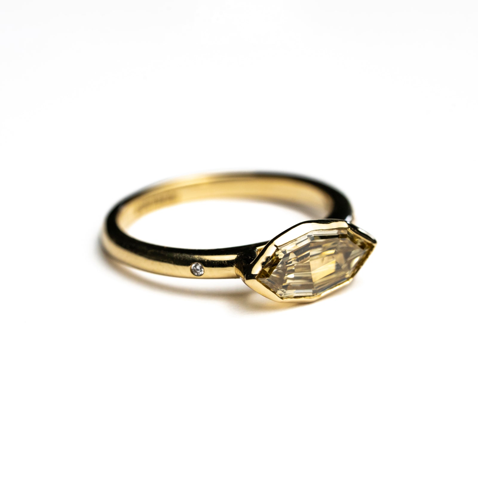 1.06ct Champagne Geo Marquise Step Cut <br> <b>H&F Jewellery</b> | Dune Ring