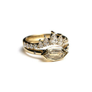 1.06ct Champagne Geo Marquise Step Cut <br> <b>H&F Jewellery</b> | Dune Ring