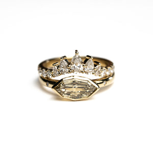 1.06ct Champagne Geo Marquise Step Cut <br> <b>H&F Jewellery</b> | Dune Ring