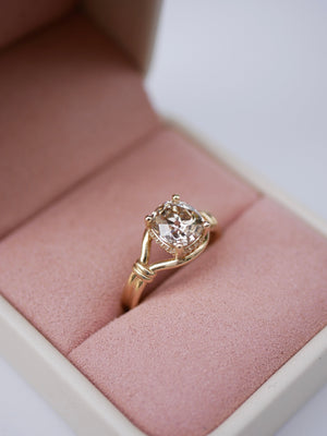 Cushion Lover’s Knot Ring