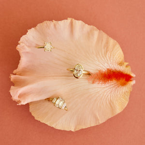 1.23ct Cut Corner Rectangle Step Cut <br><b> Emily Warden Designs </b>| Champagne Grove Ring
