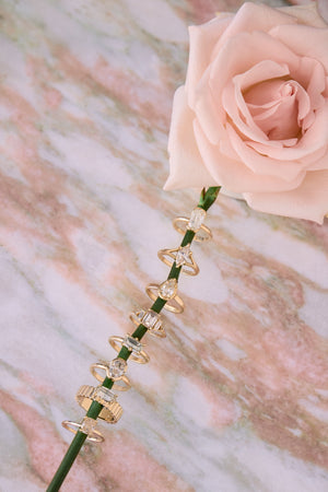 1.23ct Cut Corner Rectangle Step Cut <br><b> Emily Warden Designs </b>| Champagne Grove Ring