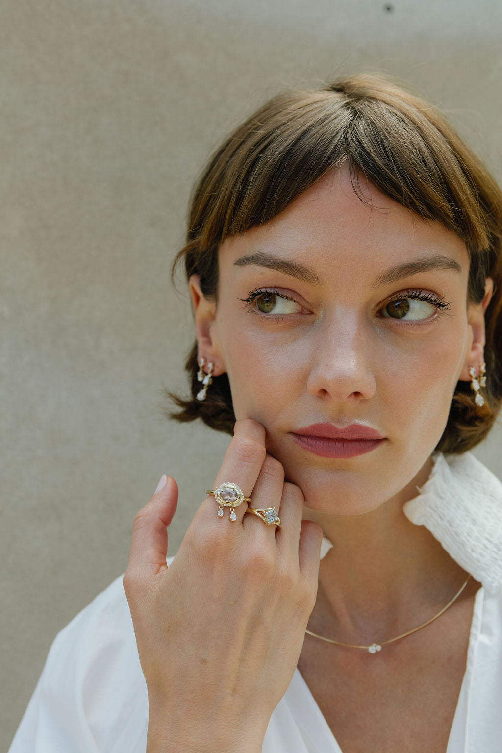0.87ct Carré Step Cut <br><b> Emily Warden Designs </b>| Split Shank Ring