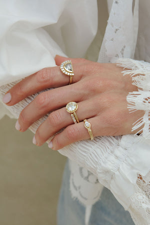 Georgian Set Diamond Ring