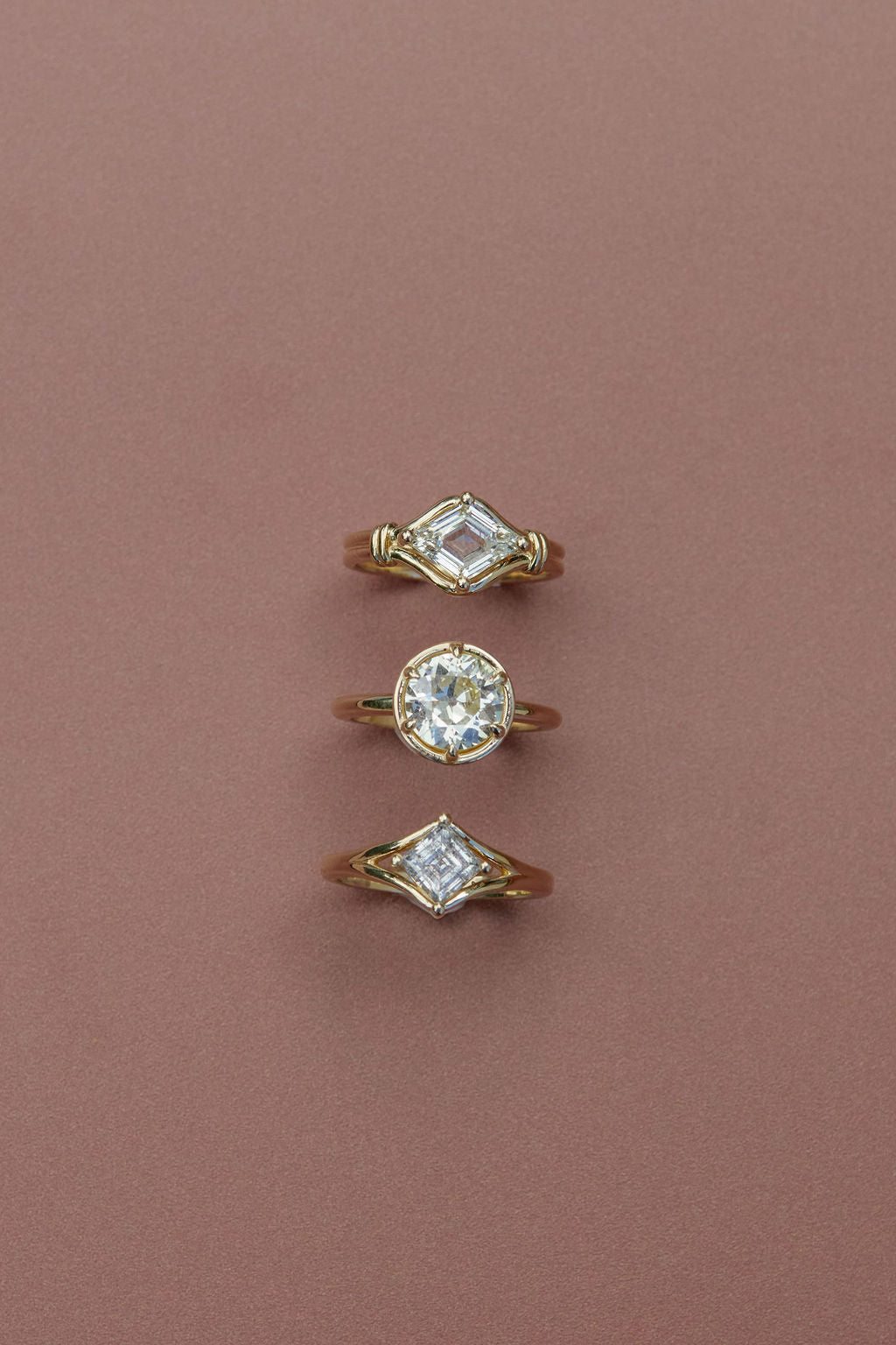 0.87ct Carré Step Cut <br><b> Emily Warden Designs </b>| Split Shank Ring