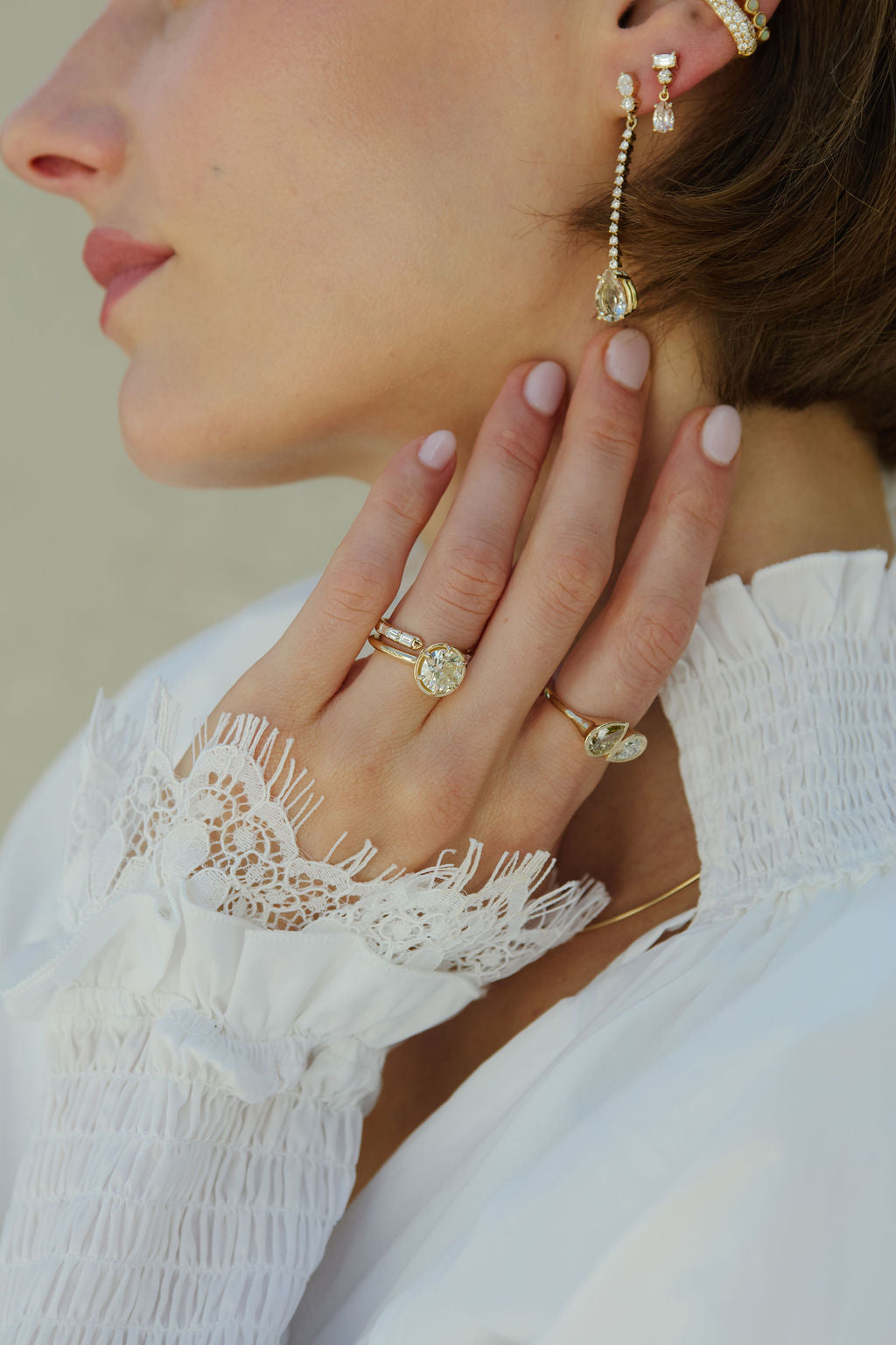 2.06ct Antique Old European Cut <br><b> Emily Warden Designs </b> | Georgian Set Ring