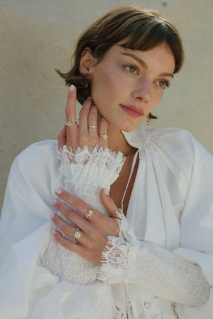 Flawless Lozenge Lover’s Knot Ring