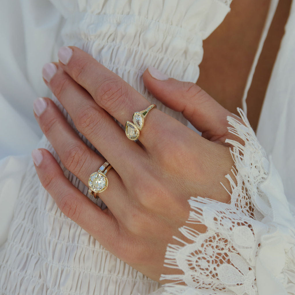 1.60cttw Pear Brilliant <br><b> Emily Warden Designs </b>| Dueling Pears Ring