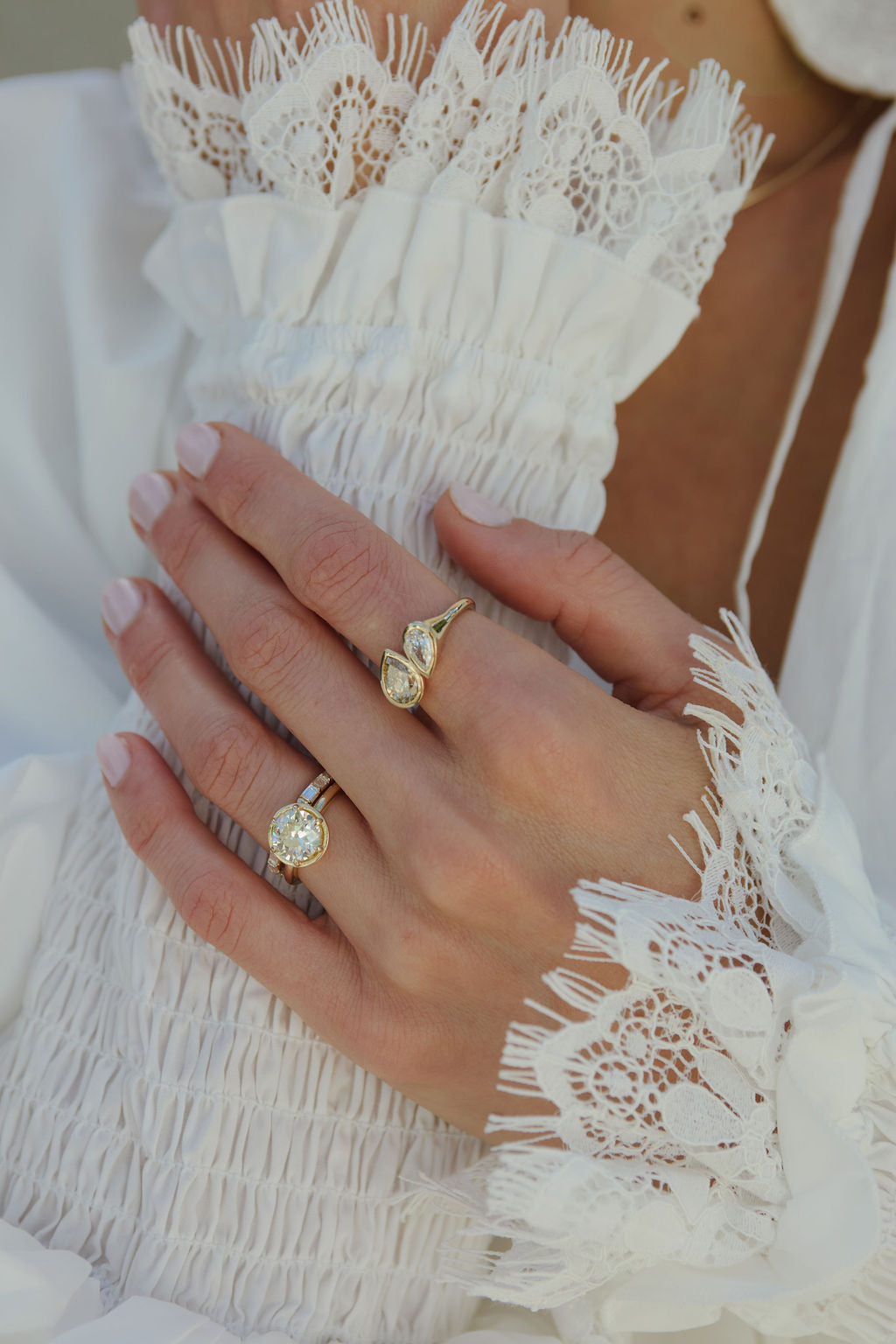 2.06ct Antique Old European Cut <br><b> Emily Warden Designs </b> | Georgian Set Ring