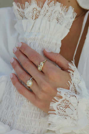 Georgian Set Diamond Ring