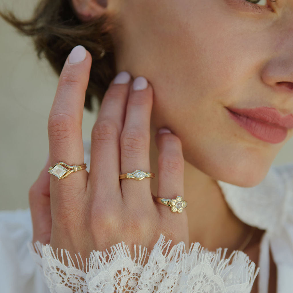 1.21ct GIA IF Lozenge Step Cut <br><b> Emily Warden Designs </b>| Flawless Lover’s Knot Ring