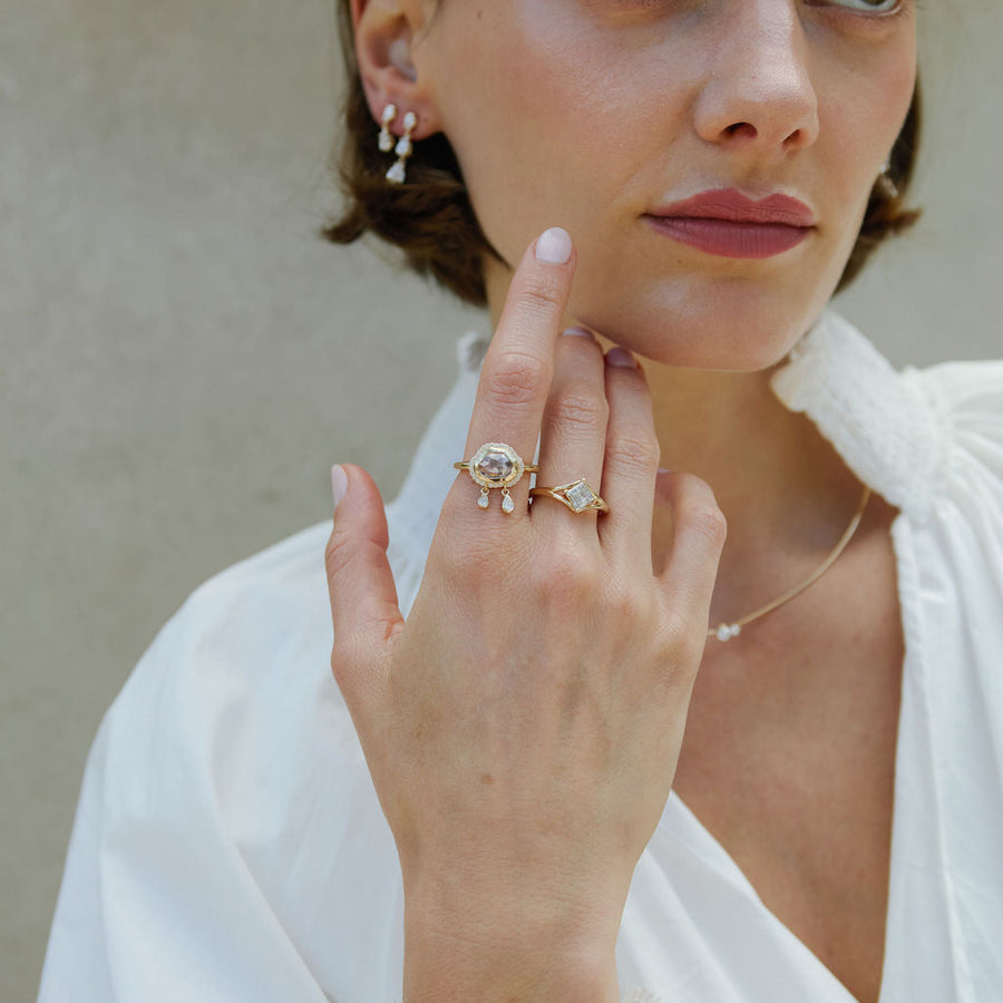 1.55ct Cloud Rosecut <br><b> Emily Warden Designs </b>|   Cloud Shower Ring