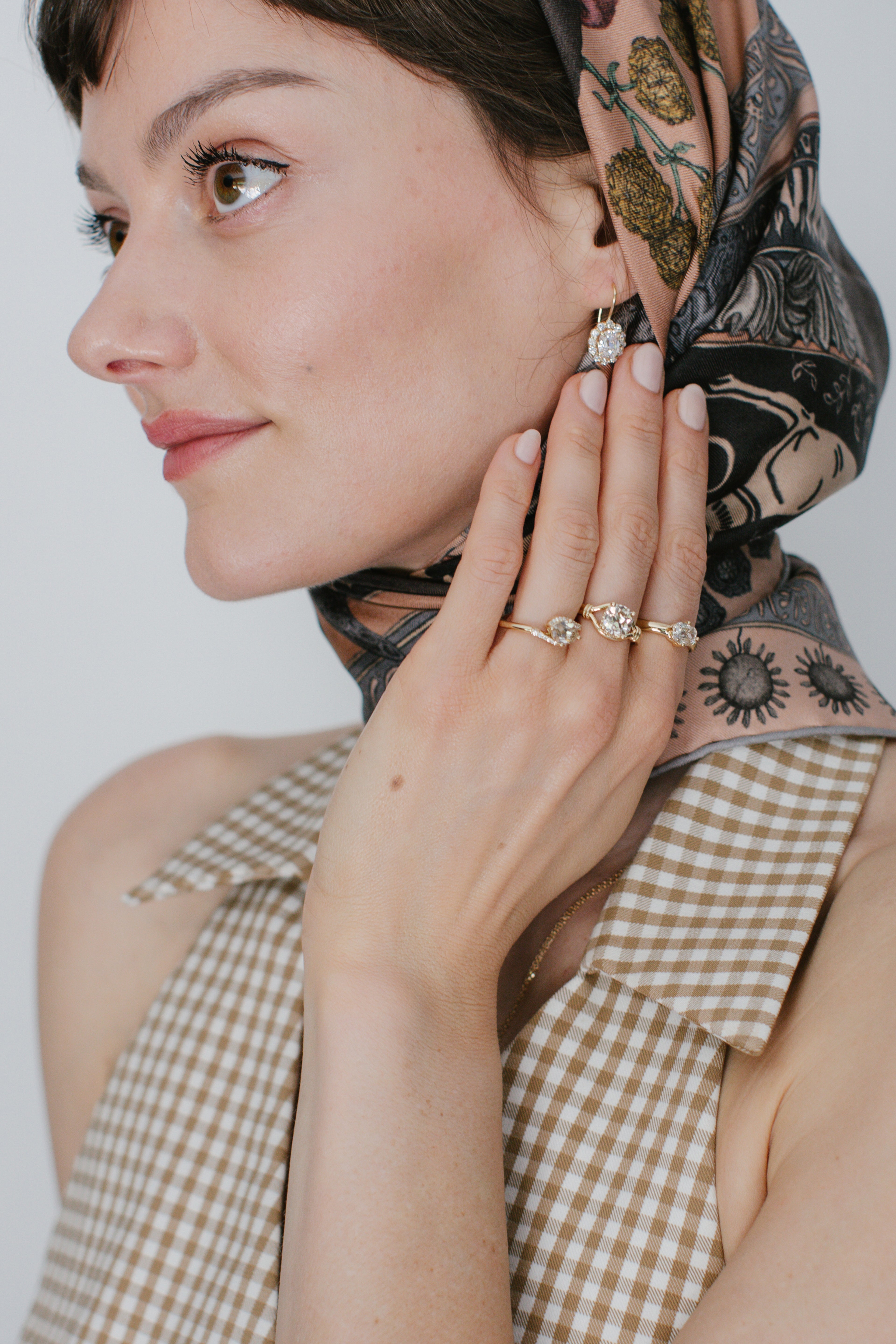 2.01ct Modern Antique Old Mine Cut<br><b> Emily Warden Designs</b> | Lover's Knot Ring