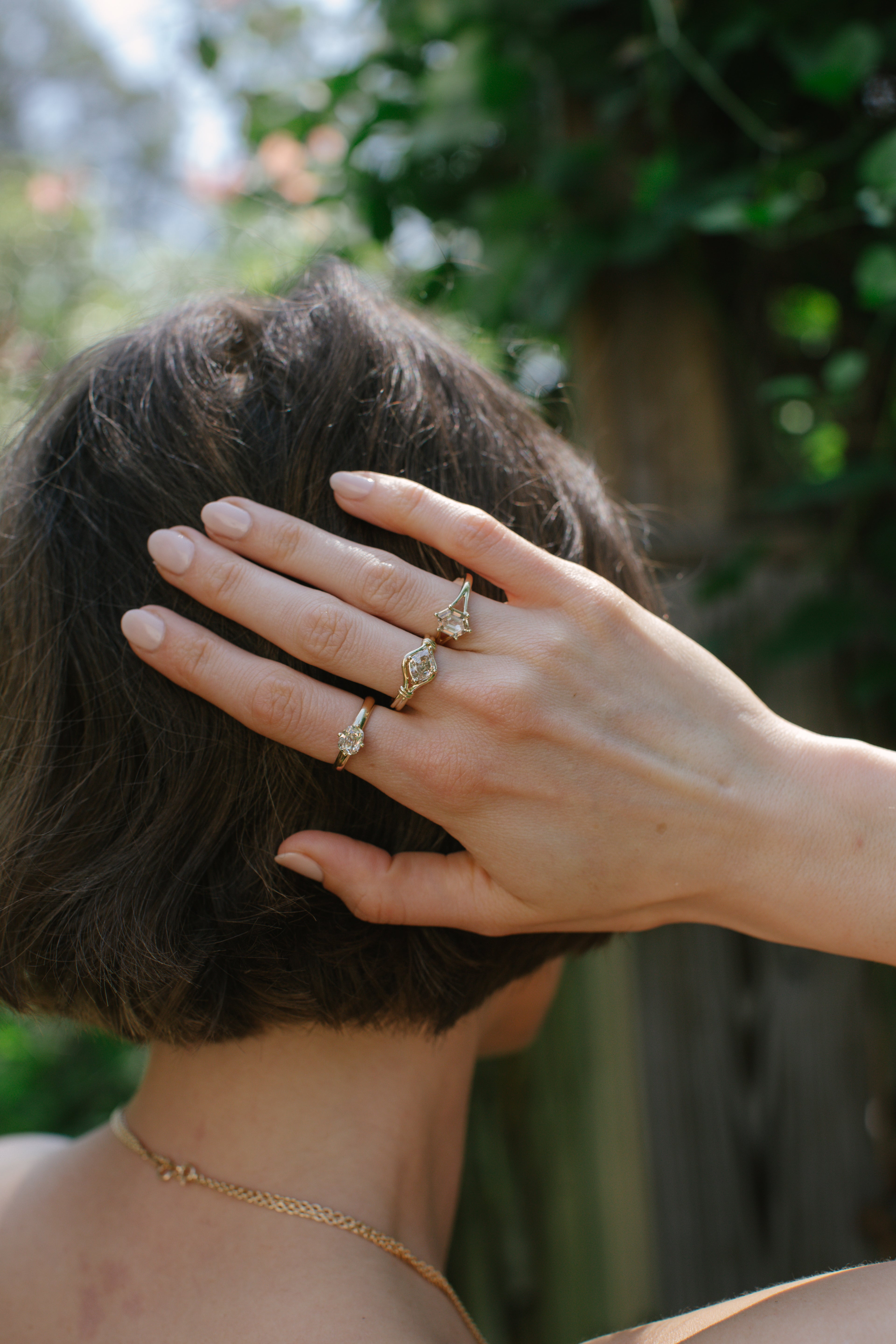 1.23ct Lozenge Brilliant<br><b> Emily Warden Designs </b>| Lozenge Lover’s Knot Ring