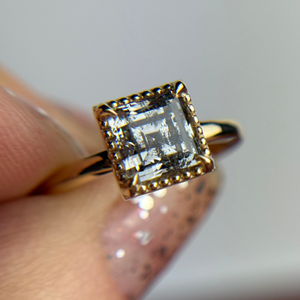 1.51ct Square Carré Cut <br><b> Jilian Maddin</b> | Empire Ring