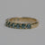 1.42cttw Round Brilliant Sapphires <br><b>Foe & Dear</b> | Leilah Ring with Teal Australian Sapphires