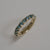 1.42cttw Round Brilliant Sapphires <br><b>Foe & Dear</b> | Leilah Ring with Teal Australian Sapphires