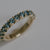 1.42cttw Round Brilliant Sapphires <br><b>Foe & Dear</b> | Leilah Ring with Teal Australian Sapphires