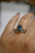 1.42cttw Round Brilliant Sapphires <br><b>Foe & Dear</b> | Leilah Ring with Teal Australian Sapphires