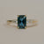 Foe & Dear | Selene Ring - 1.54ct Teal-Green Radiant-cut Sapphire *ready-to-ship