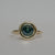 Foe & Dear | Pele Ring - 1.72ct Teal-Green Round Brilliant-cut Sapphire *Ready-to-ship