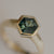 Foe & Dear | Jupiter Ring - 1.58ct Green Hexagon Brilliant-cut Sapphire *ready-to-ship