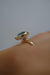 Foe & Dear | Pele Ring - 1.72ct Teal-Green Round Brilliant-cut Sapphire *Ready-to-ship