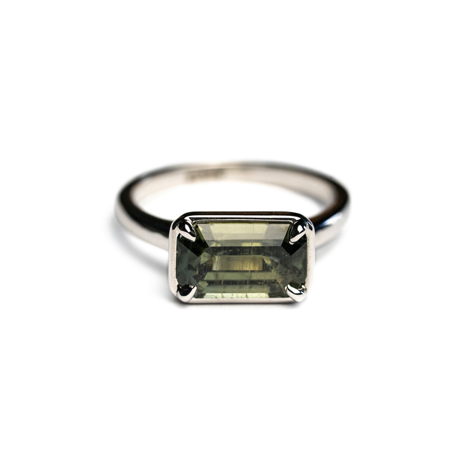 2.61ct Cut Corner Rectangle Step Cut Sapphire <br> <b>H&F Jewellery</b> | Grotto Ring