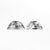 White Half Moon Brilliant Matching Pair Melee