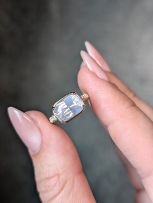 4.11ct Cushion Brilliant Sapphire <br> <b>H&F Jewellery</b> | Horizon Ring