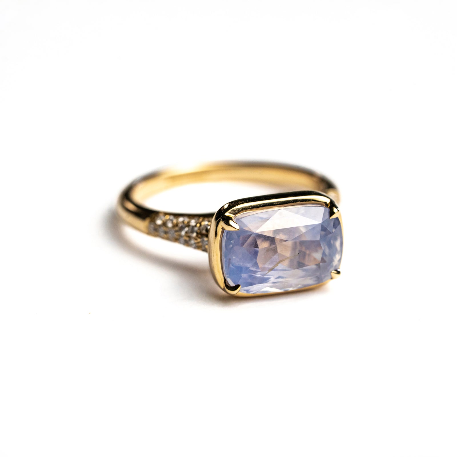 4.11ct Cushion Brilliant Sapphire <br> <b>H&F Jewellery</b> | Horizon Ring
