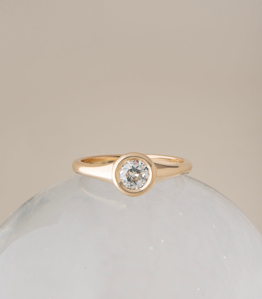 Hunter Ring - Antique Old European Cut
