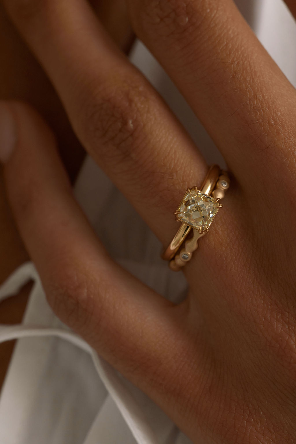 1.71ct Modern Antique French Cut <br><b> June Rings</b> | Alba Ring