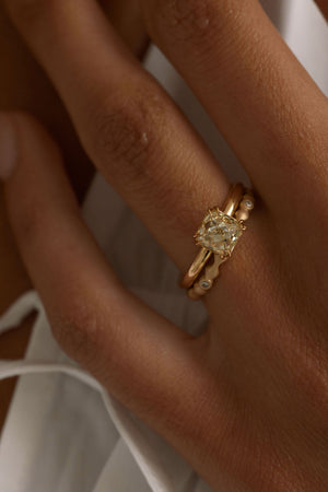 1.71ct Modern Antique French Cut <br><b> June Rings</b> | Alba Ring