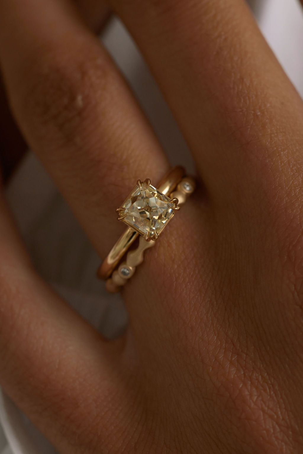 1.71ct Modern Antique French Cut <br><b> June Rings</b> | Alba Ring