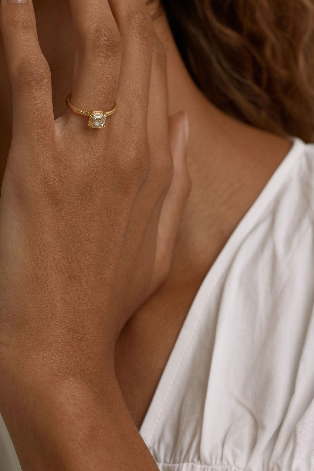 1.71ct Modern Antique French Cut <br><b> June Rings</b> | Alba Ring