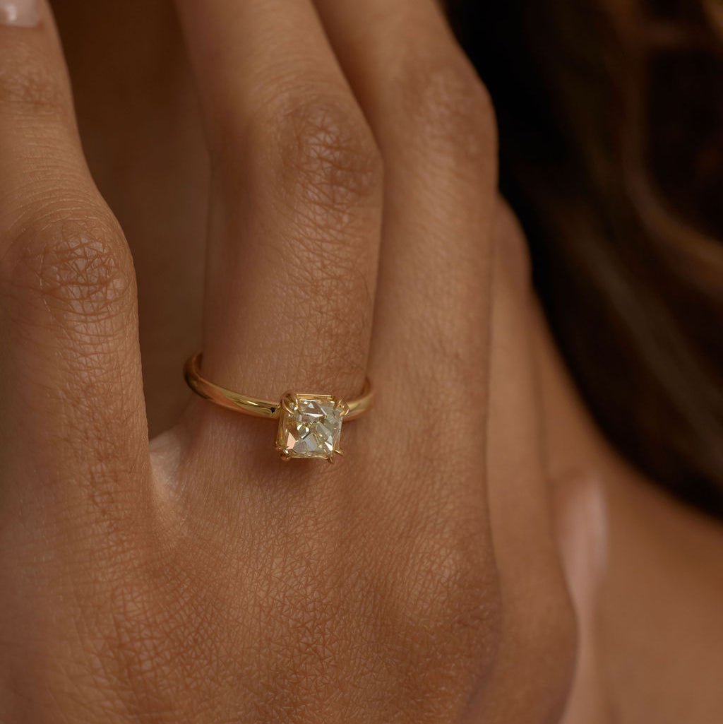 1.71ct Modern Antique French Cut <br><b> June Rings</b> | Alba Ring