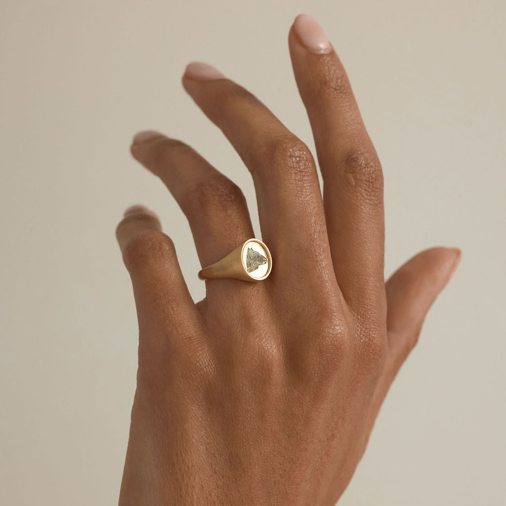 1.06ct Horse Brilliant <br><b> June Rings </b>| Derby Signet