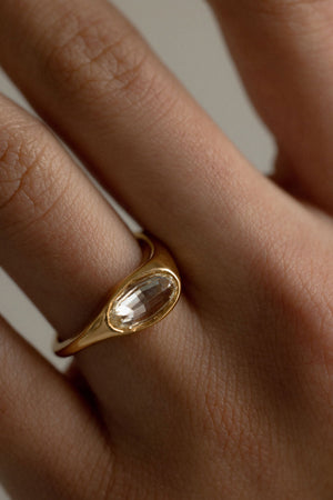 1.01ct Geo Oval Step Cut <br><b>June Rings</b> | Geo Cut Moval Marlow