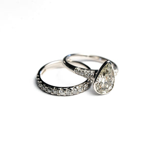 0.48cttw Salt & Pepper Round Brilliants <br> <b>H&F Jewellery</b> | Eclipse Band