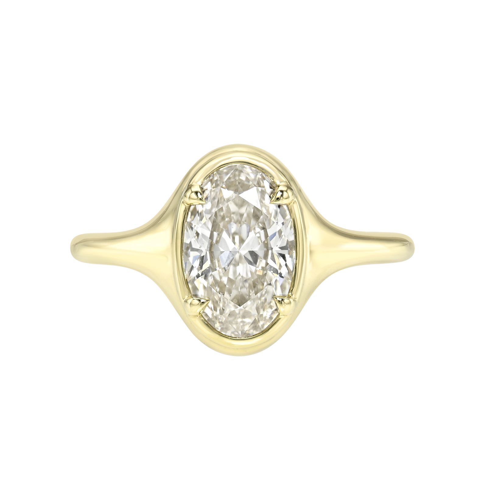 1.52ct Oval Brilliant <br><b> Maggi Simpkins </b> | Oval Skinny Signet Ring